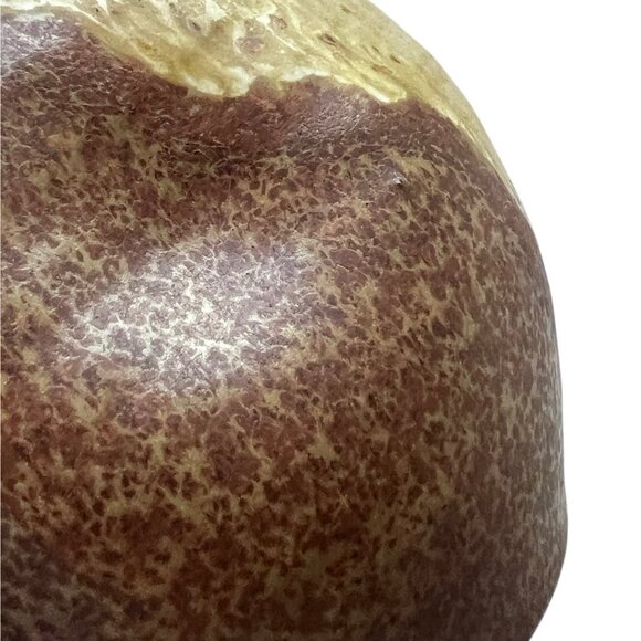 Vintage Wishon Harrell Studio Pottery Vase Yellow & Brown Abstract Design - Picture 6 of 12